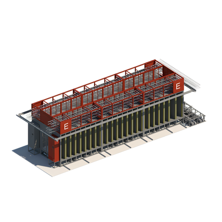 A design for modular cooling solutions used in a data center.